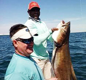 Destin Nearshore Gulf Fishing - Beach Fishing - Big Cobia