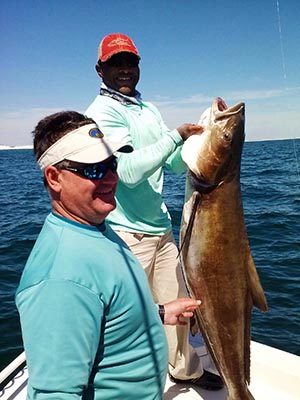 Capt LW and Keith: Nearshore Gulf Cobia Fishing