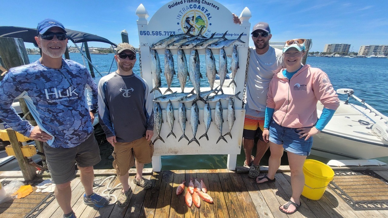 Fishing for Spanish Mackerel in Destin, Florida